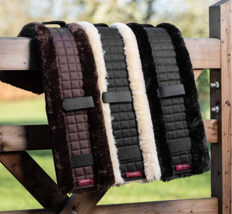 LeMieux Simuwool GP Girth Cover Black/Natural-1